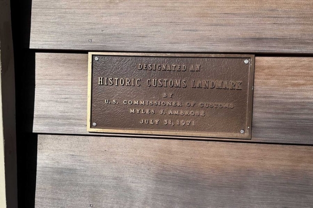 Custom House plaque