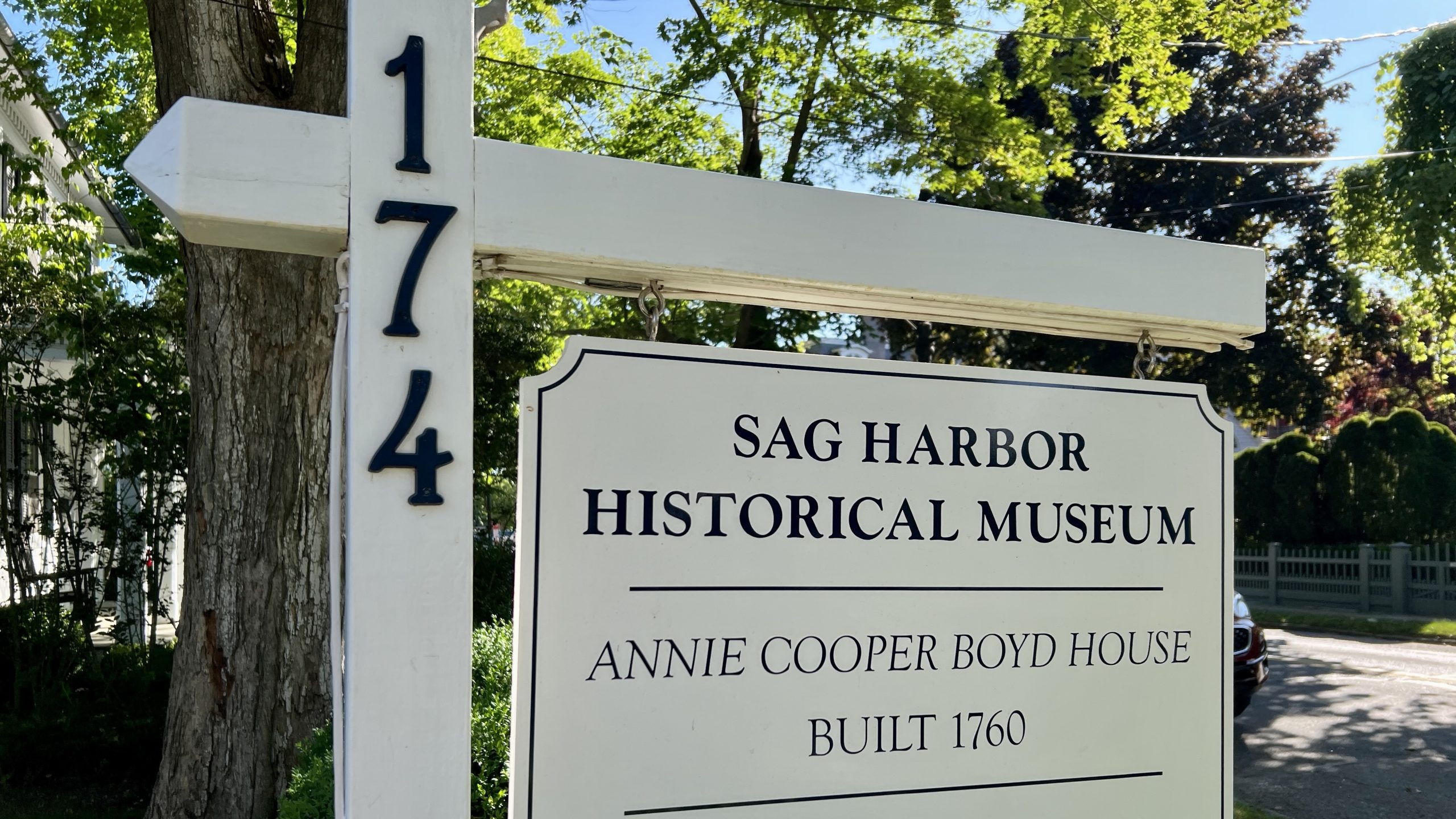 Sign of Sag Harbor Historical Museum
